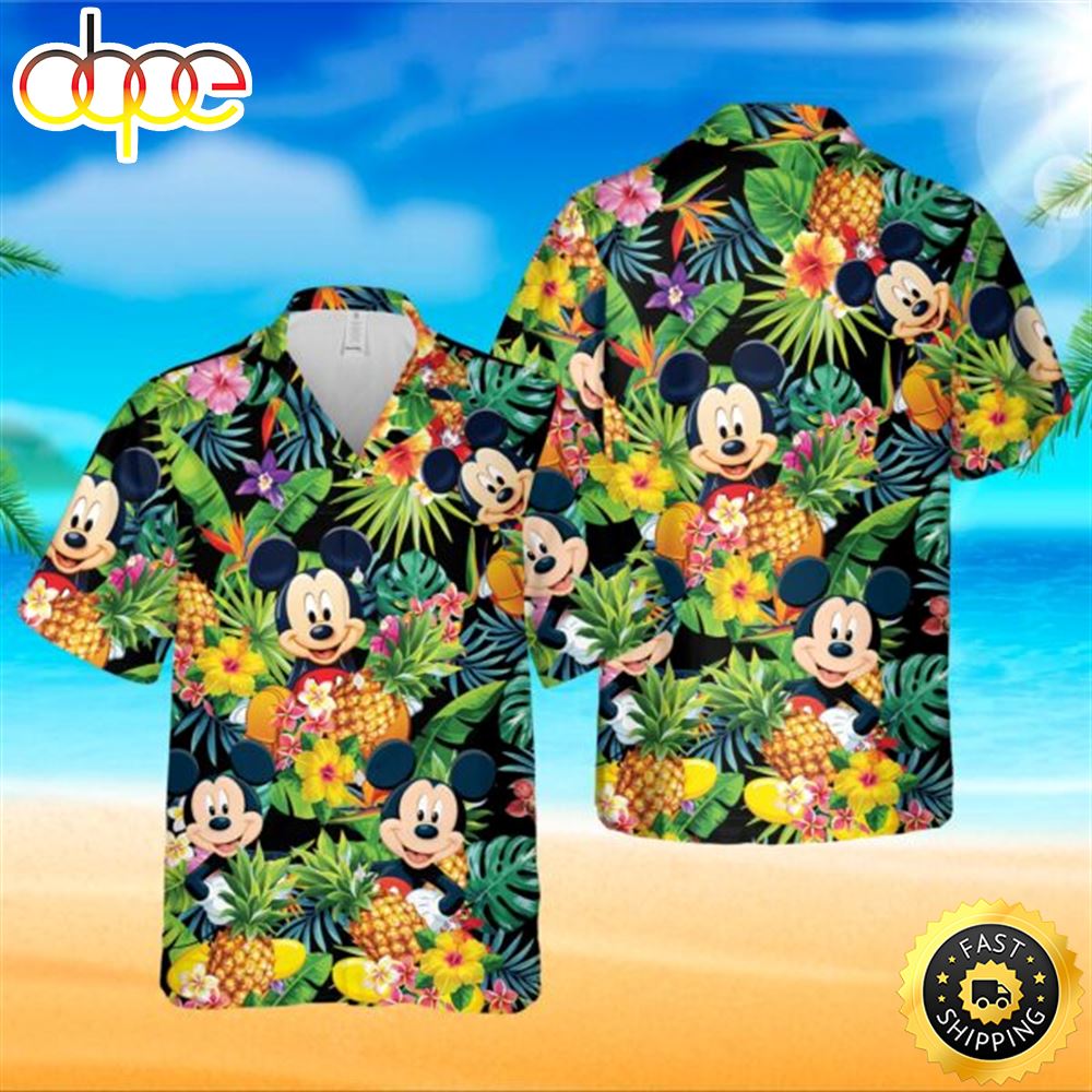 Disney Hawaiian Summer Beach Trip Family Mickey Mouse Hawaiin Shirt Npqku4