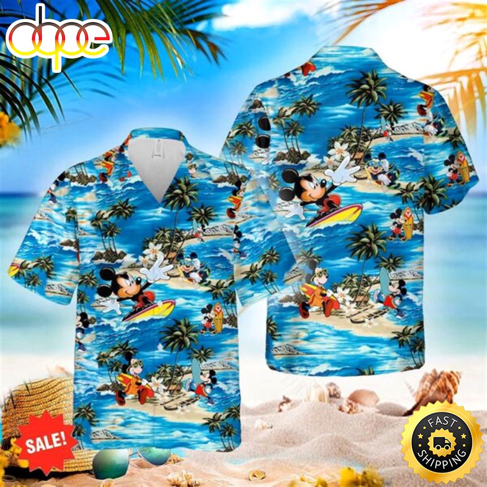 Disney Mickey Movie Disney Hawaiian 3D Shirt X1xeno