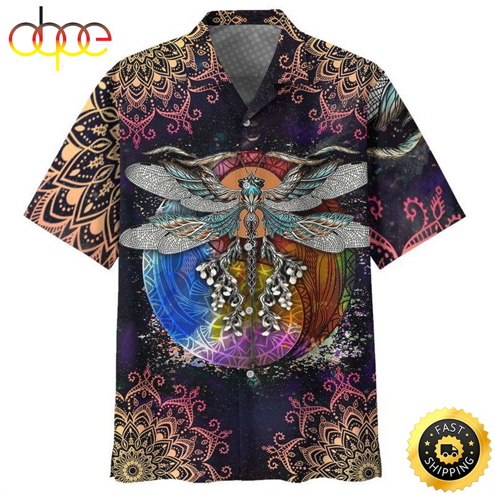 Dragonfly Hippie Hawaiian Shirt Beachwear For Men Gifts For Young Adults 1 Qgchu1