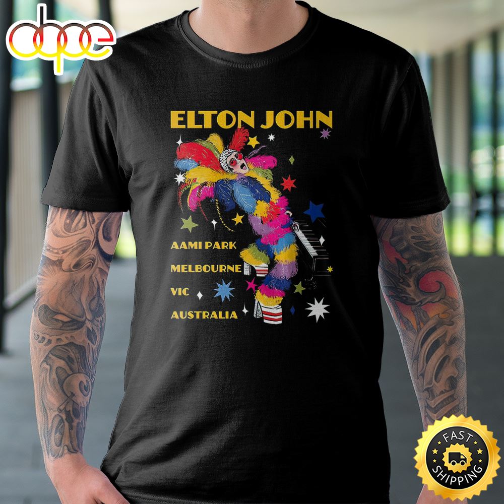 Elton John January 13 And 14 2023 Aami Park Melbourne Vic Australia Unisex Tshirt H1mddt