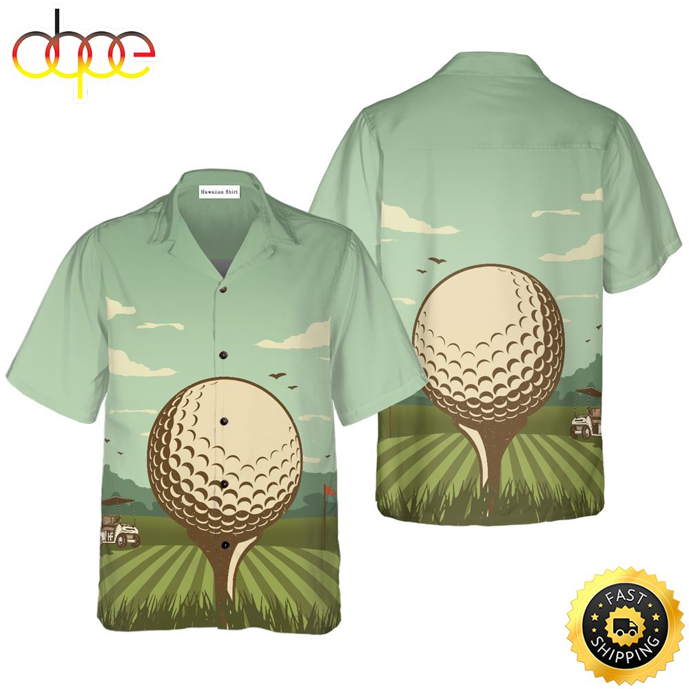 Golf In A Beautiful Day Hawaiian Golf Shirt For Sport Lovers In Summer I0yibw