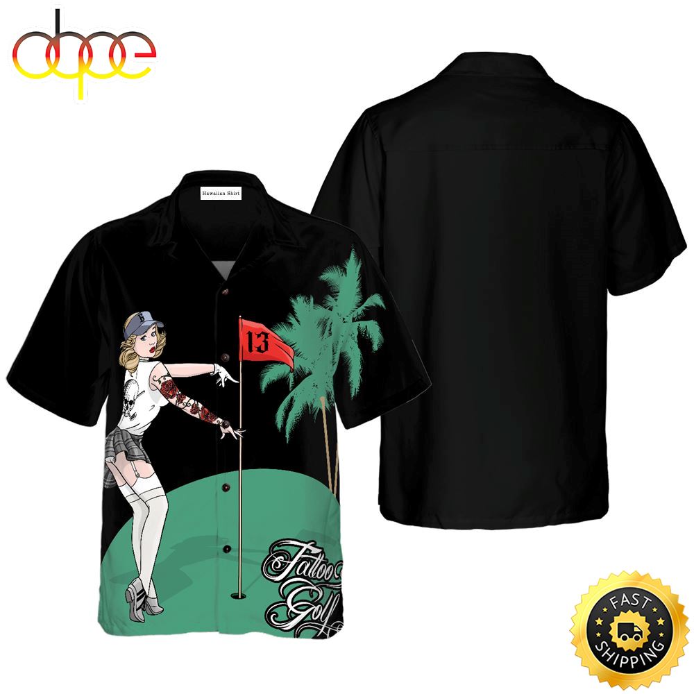 Golf Pin High Performance Hawaiian Golf Shirt For Sport Lovers In Summer L3v4lc
