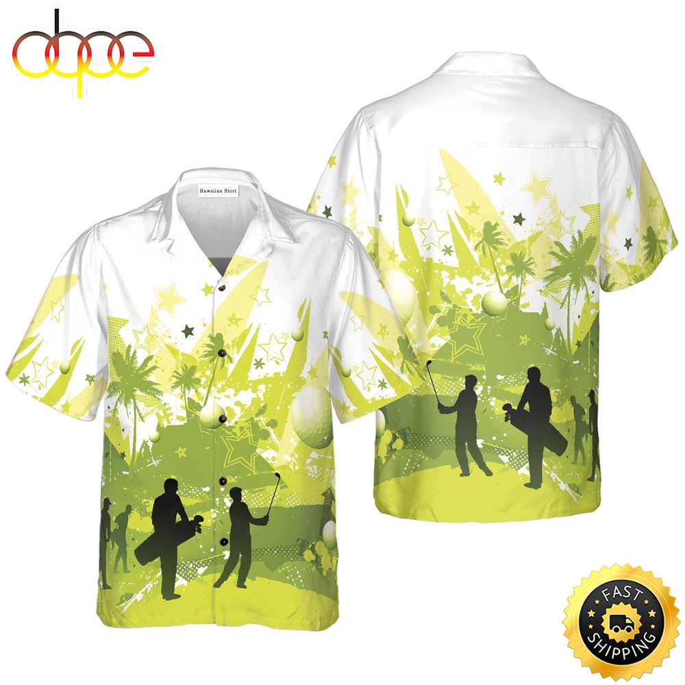 Golf Stock Illustration Hawaiian Golf Shirt For Sport Lovers In Summer Voofwb