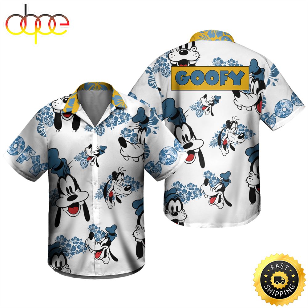 Goofy Dog Hibiscus Disney Hawaiian Shirt Tg4r5z
