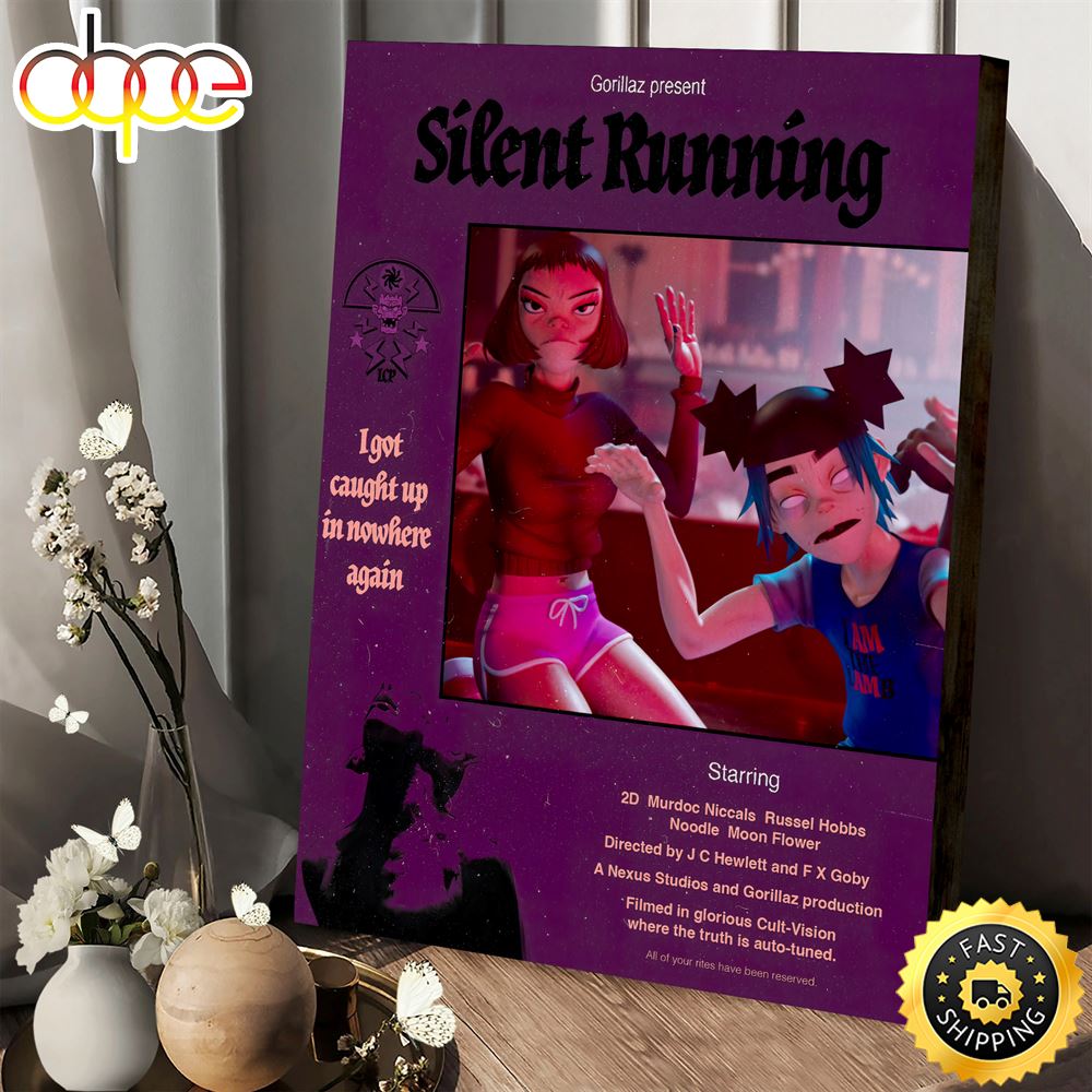 Gozillaz Present Silent Running Canvas Poster Ez9hwf