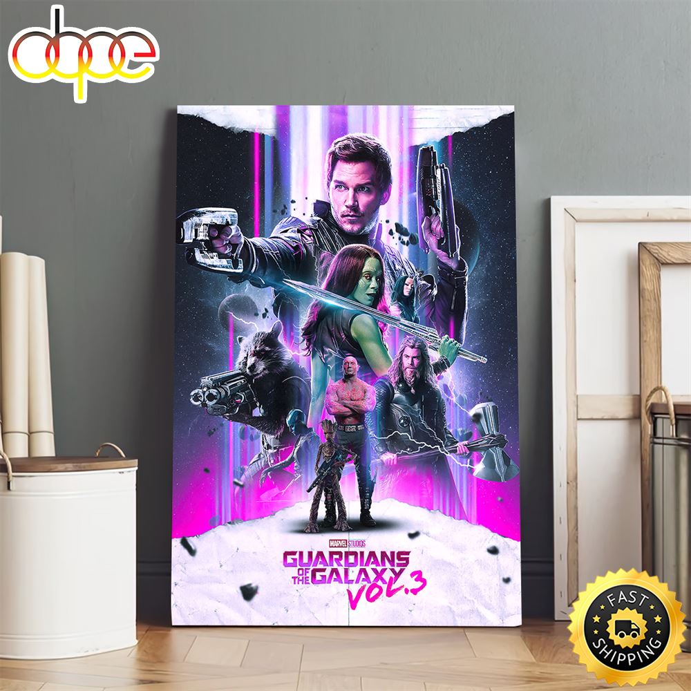 Guadians Of The Galaxy Vol 3 Poster Movie Poster Canvas Veehjc