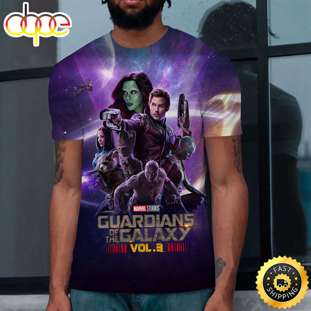 Guardians Of The Galaxy Movie Poster T Shirt 3d All Over Print