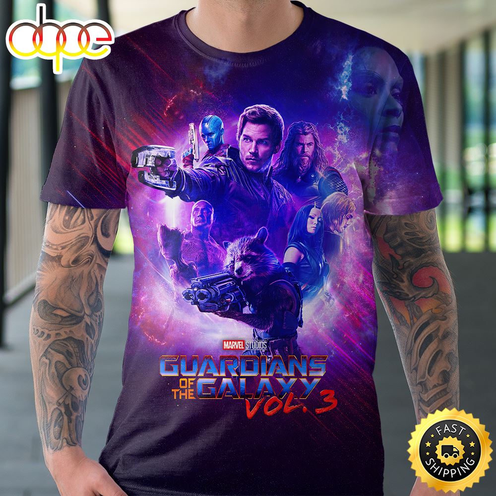 Guardians Of The Galaxy Vol. 3 2023 T Shirt 3d All Over Print
