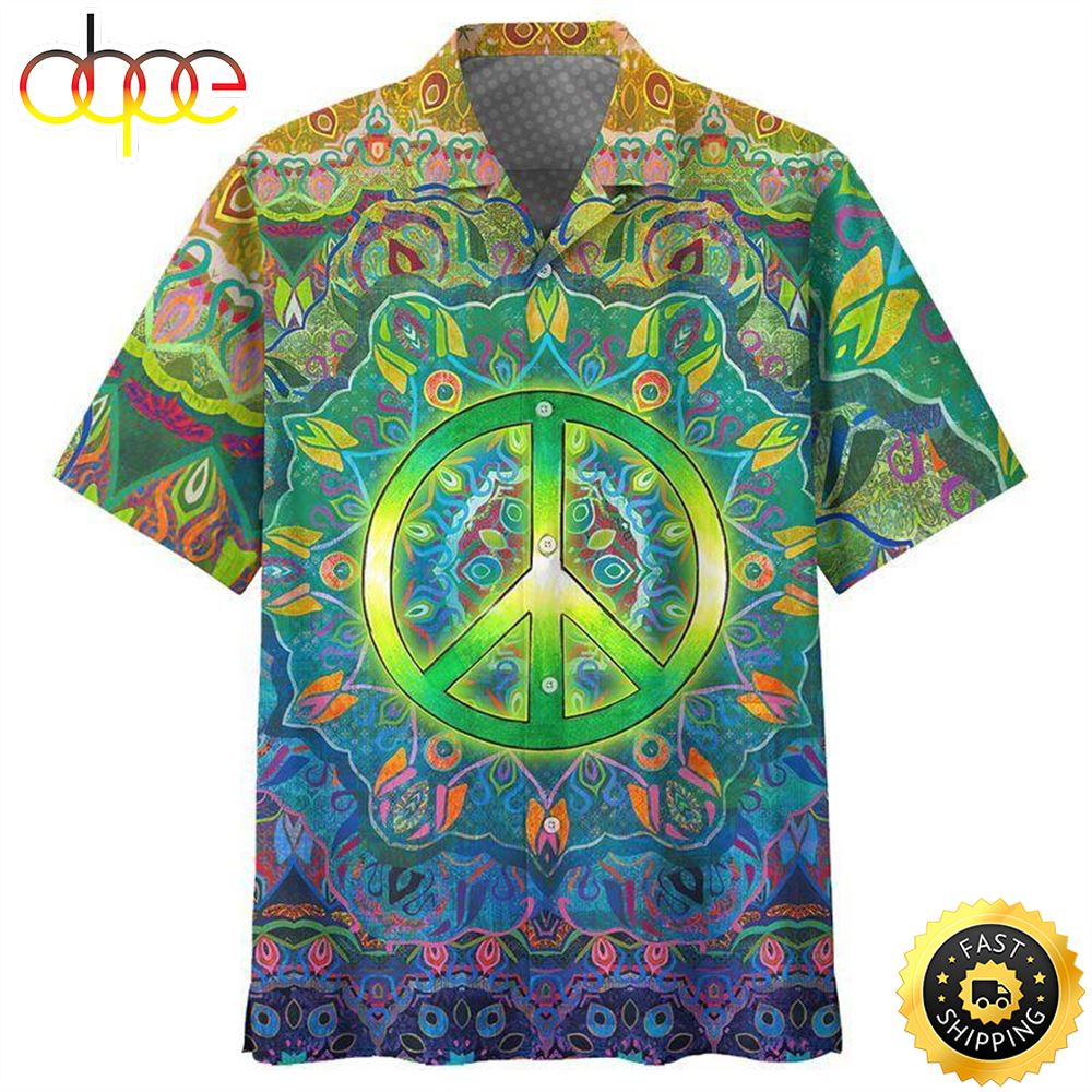 Hippie Pattern Hawaiian Shirt Beachwear For Men Gifts For Young Adults 1 K2deky