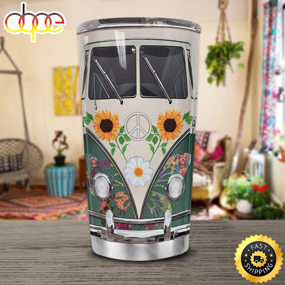 Hippie Vans Butterfly Stainless Steel Cup Tumbler Uxjnam