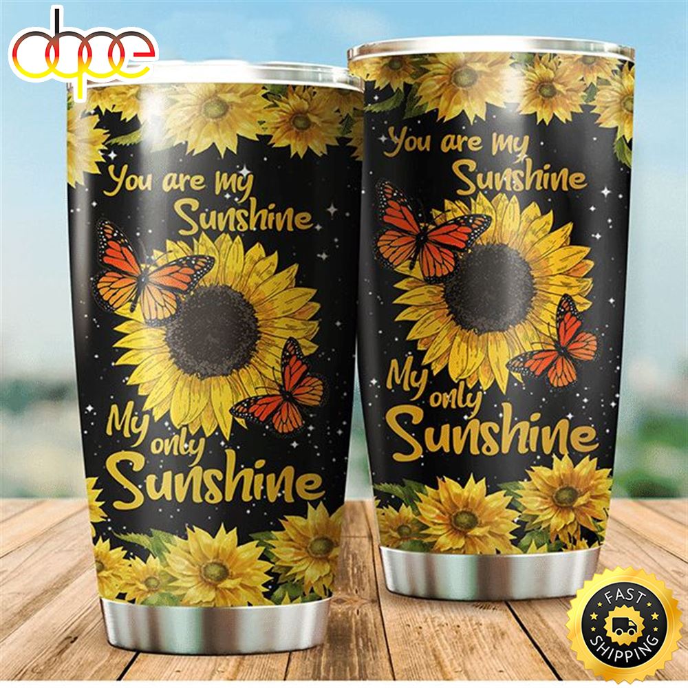 Hippie You Are My Sunshine Gift For Lover Travel Tumbler Mgskyh