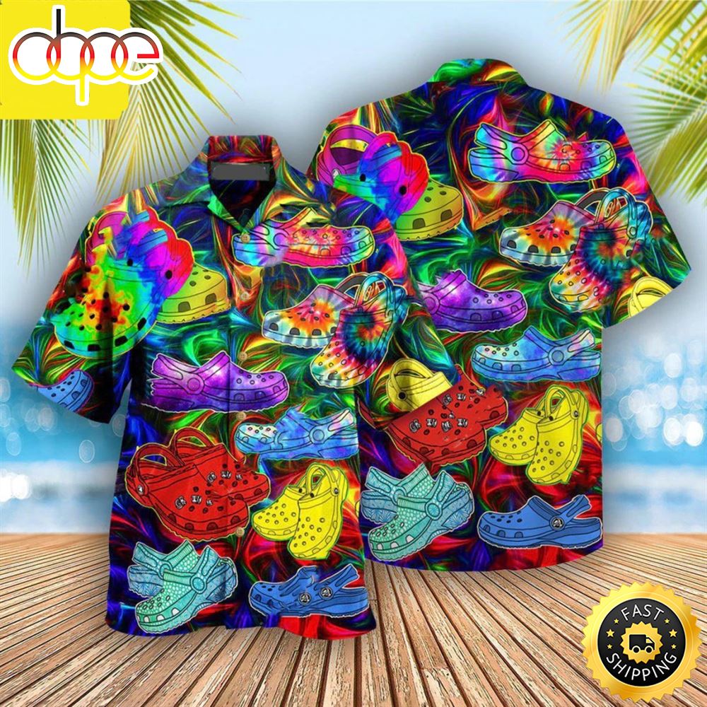 If You Ain T Crocin You Ain T Rockin 3d Hippie Hawaiian Shirt Beachwear For Men Gifts For Young Adults 1 Eowd0v