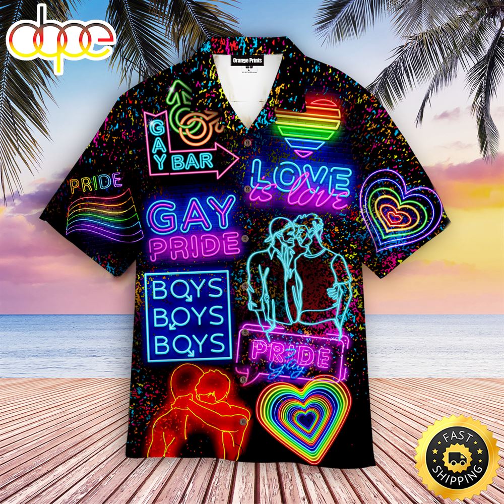 LGBT Gay Pride Month Aloha Hawaiian Shirts For Men For Women Ix2fnc