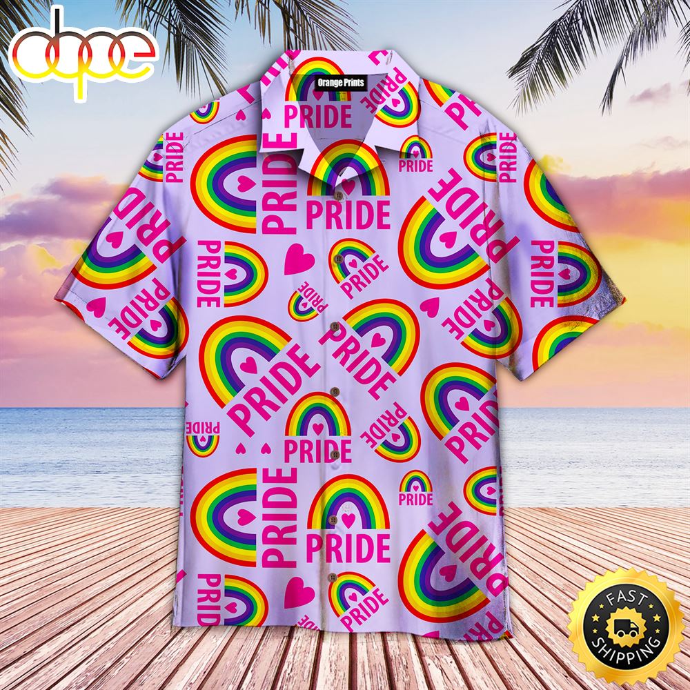 LGBT Pride Month Aloha Hawaiian Shirts For Men For Women Stmgj7