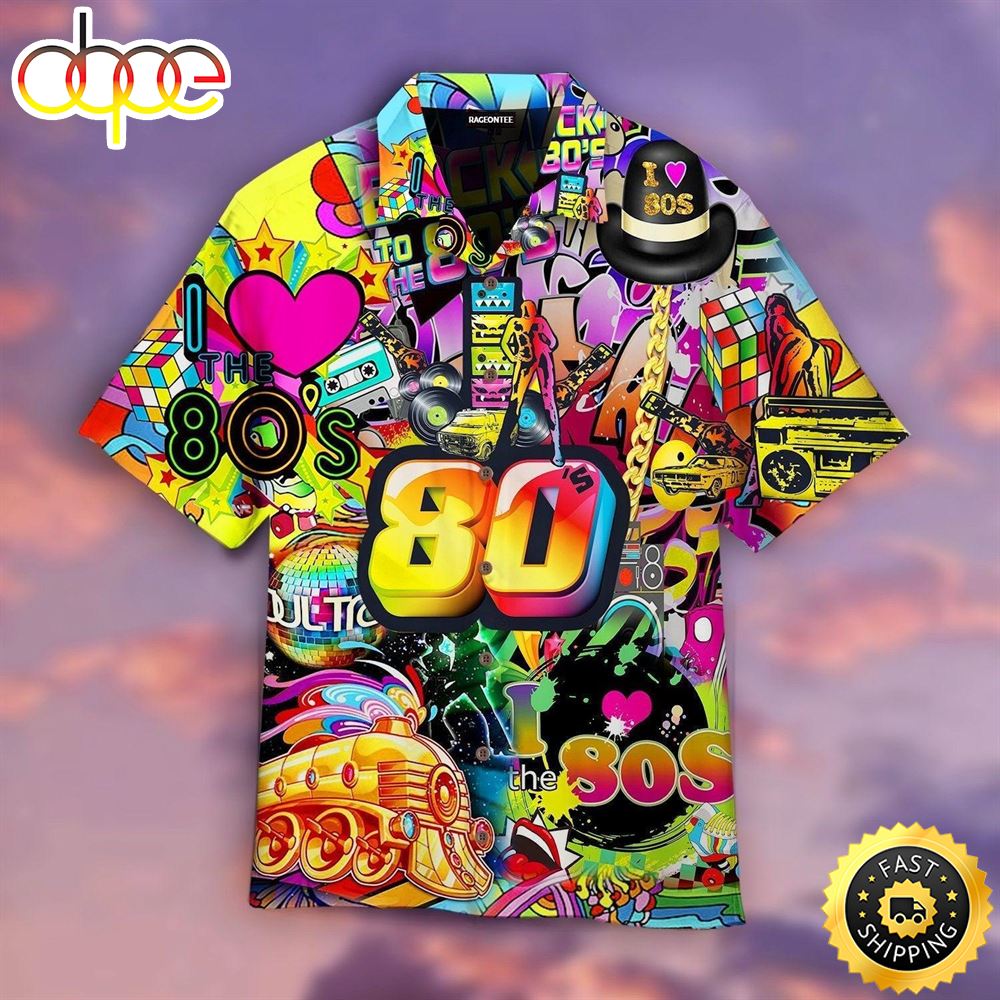 Life Is Better With 80s Music Party Colorful Aloha Hawaiian Shirt Ojcape