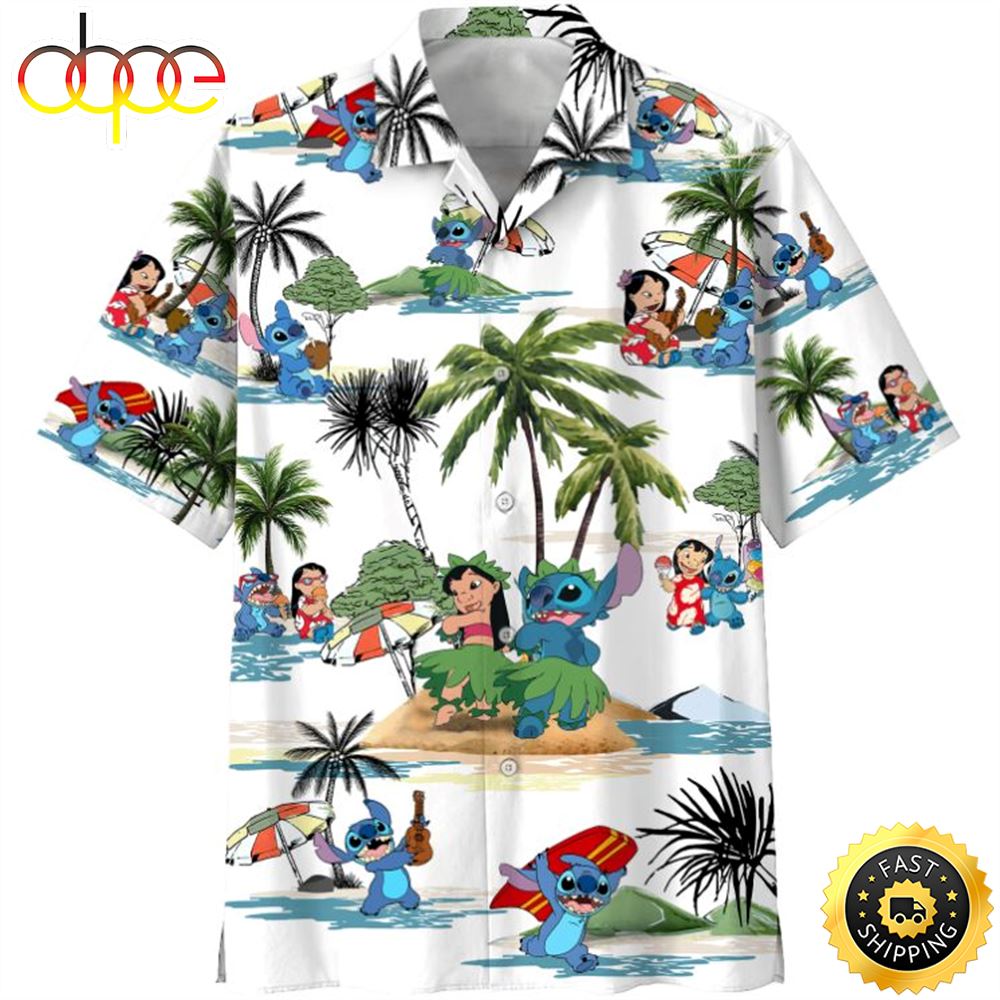 Lilo And Stitch Disney Hawaiian Shirt Vf5tlu