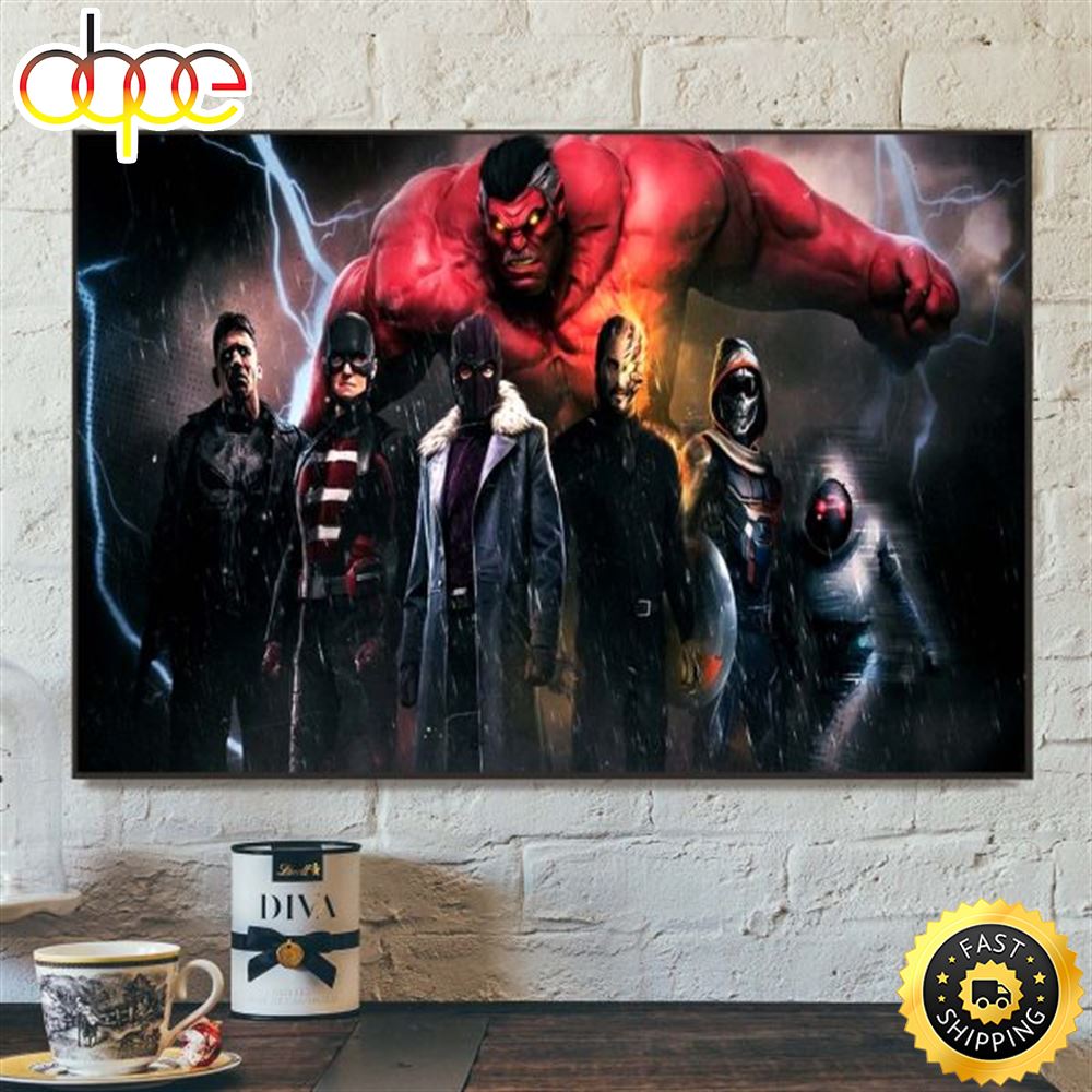 Marvel Studios Thunderbolts Official Movie Poster Canvas Cihdqp