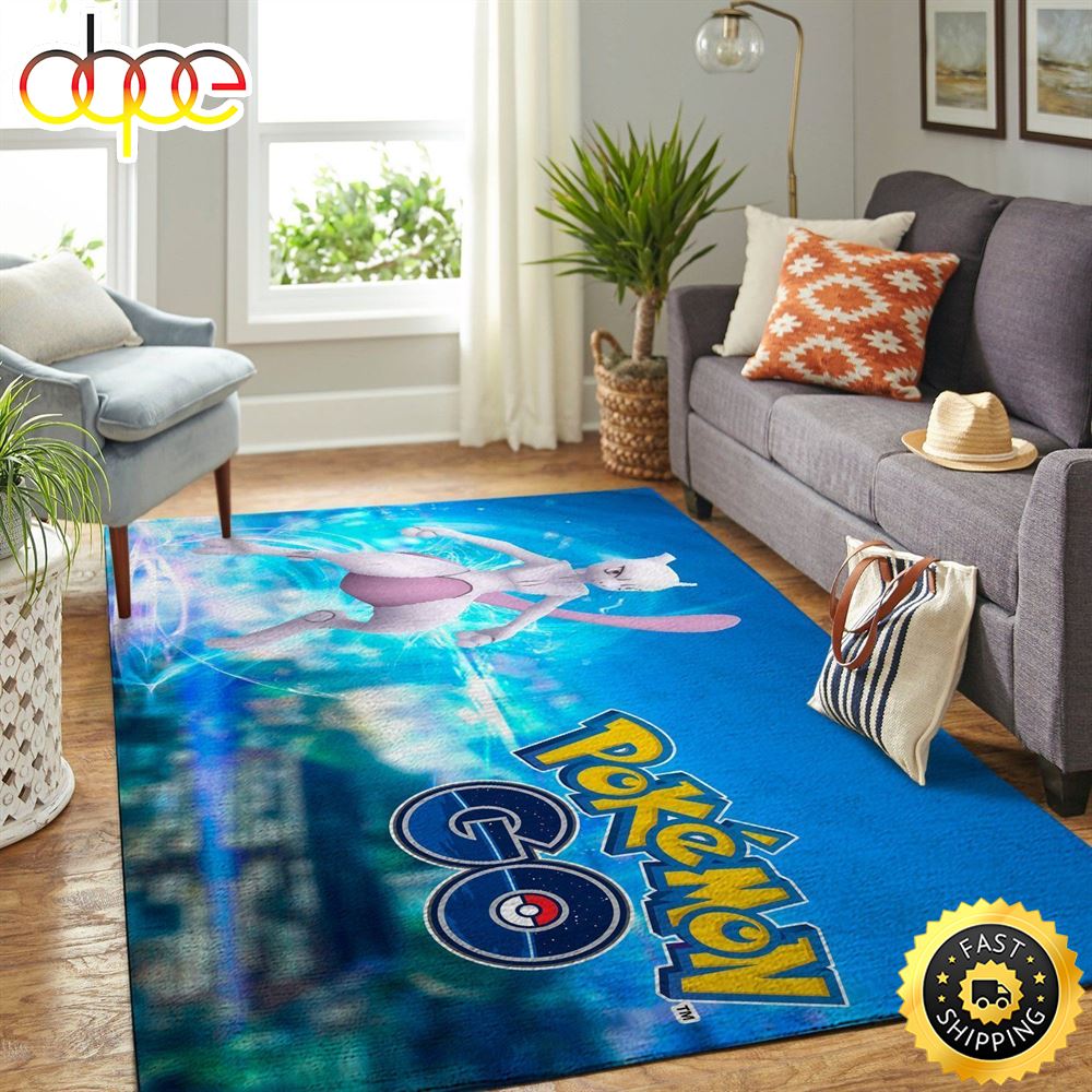 Mewtwo Pokemon Go Animation Movie Pokemon Area Rug Carpet Dta5p0