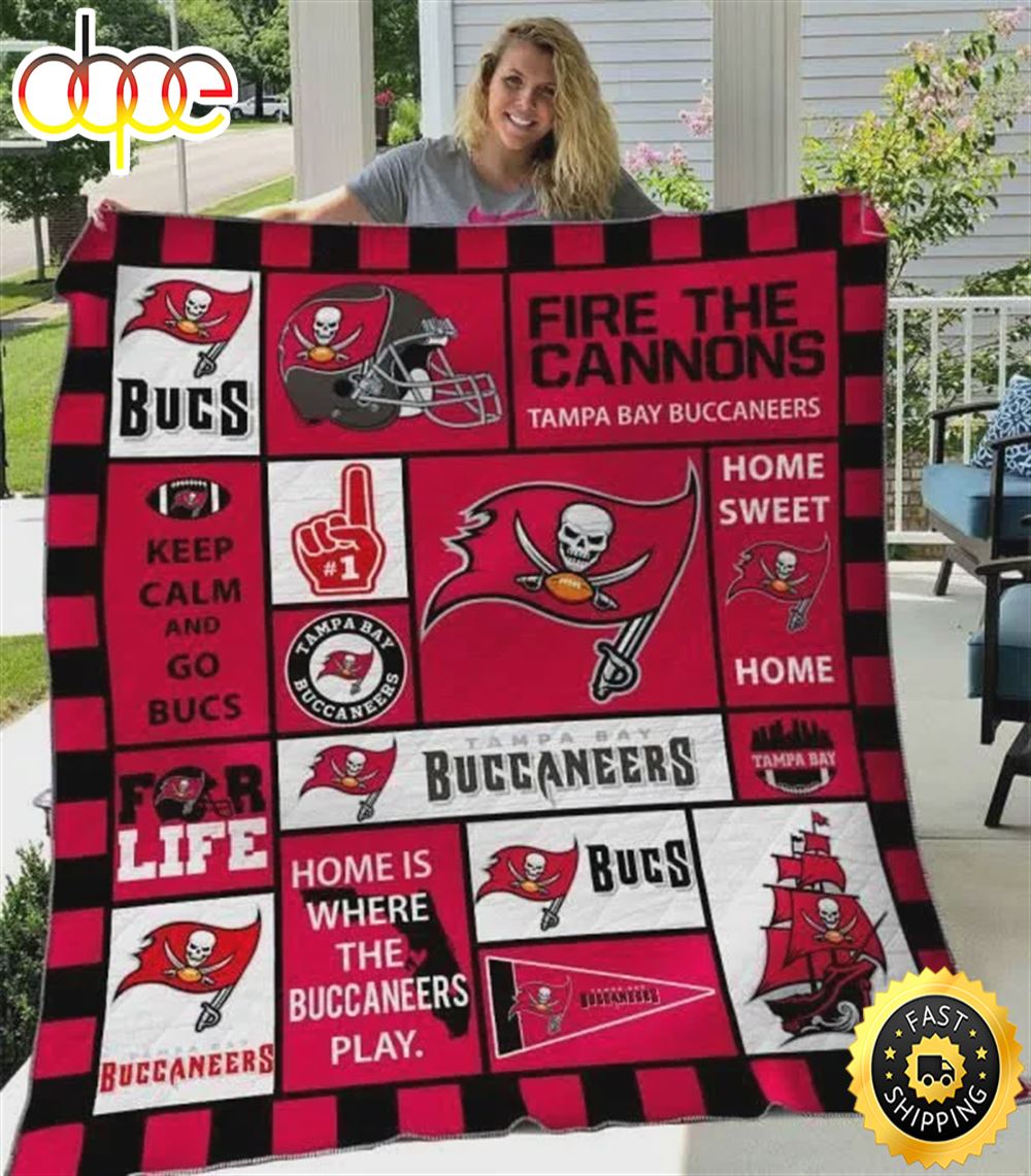 NFL Tampa Bay Buccaneers Red Fire The Cannons For Fan NFL Football Blanket Gift Xwqrvj