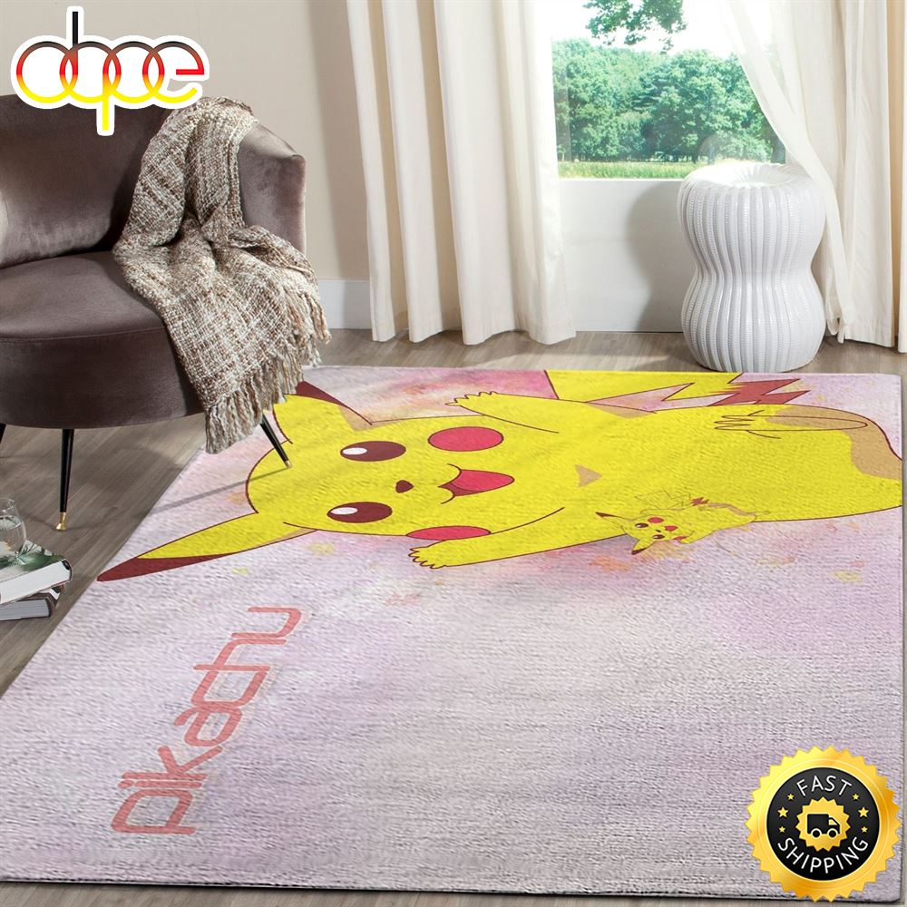 Pikachu Anime Animation Movie Pokemon Area Rug Carpet Iv0xrg