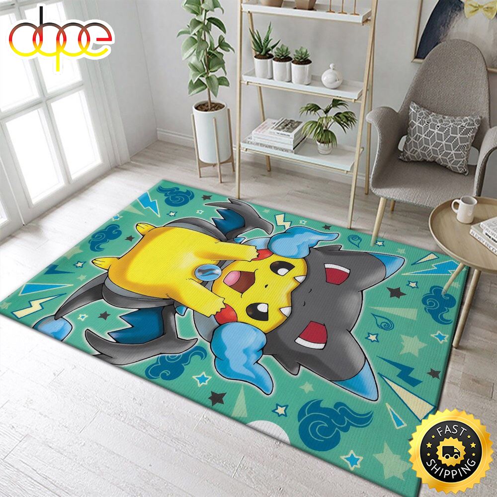Pikachu Pokemon Animation Movie Pokemon Area Rug Carpet Mlavmb