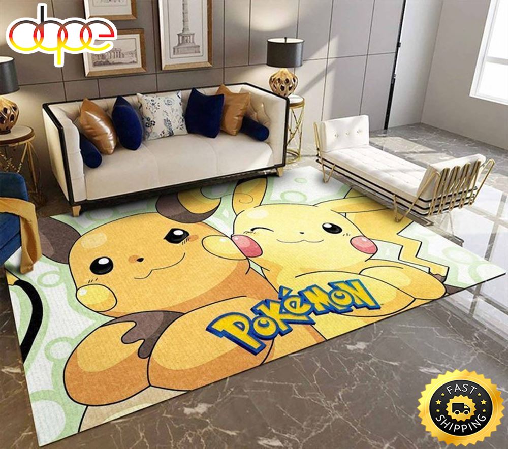 Pokemon Pika Pika Animation Movie Pokemon Area Rug Carpet S6tbmm
