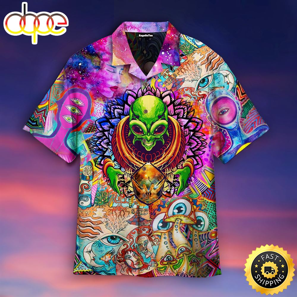 Psychic Things Are Wild Free Hippies Hippie Hawaiian Shirt Beachwear For Men Gifts For Young Adults 1 Xwmzl7