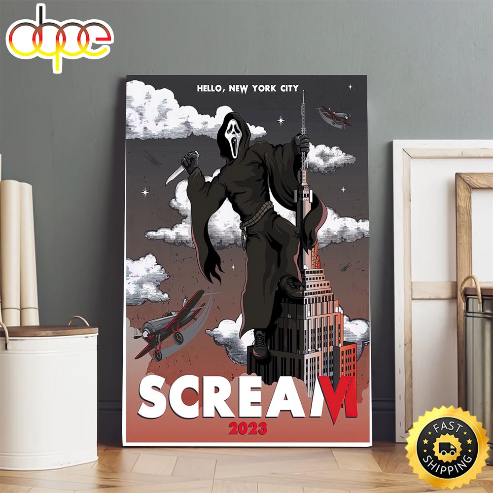 Scream 6 2023 Official Poster Home Decor Poster Canvas - REVER LAVIE
