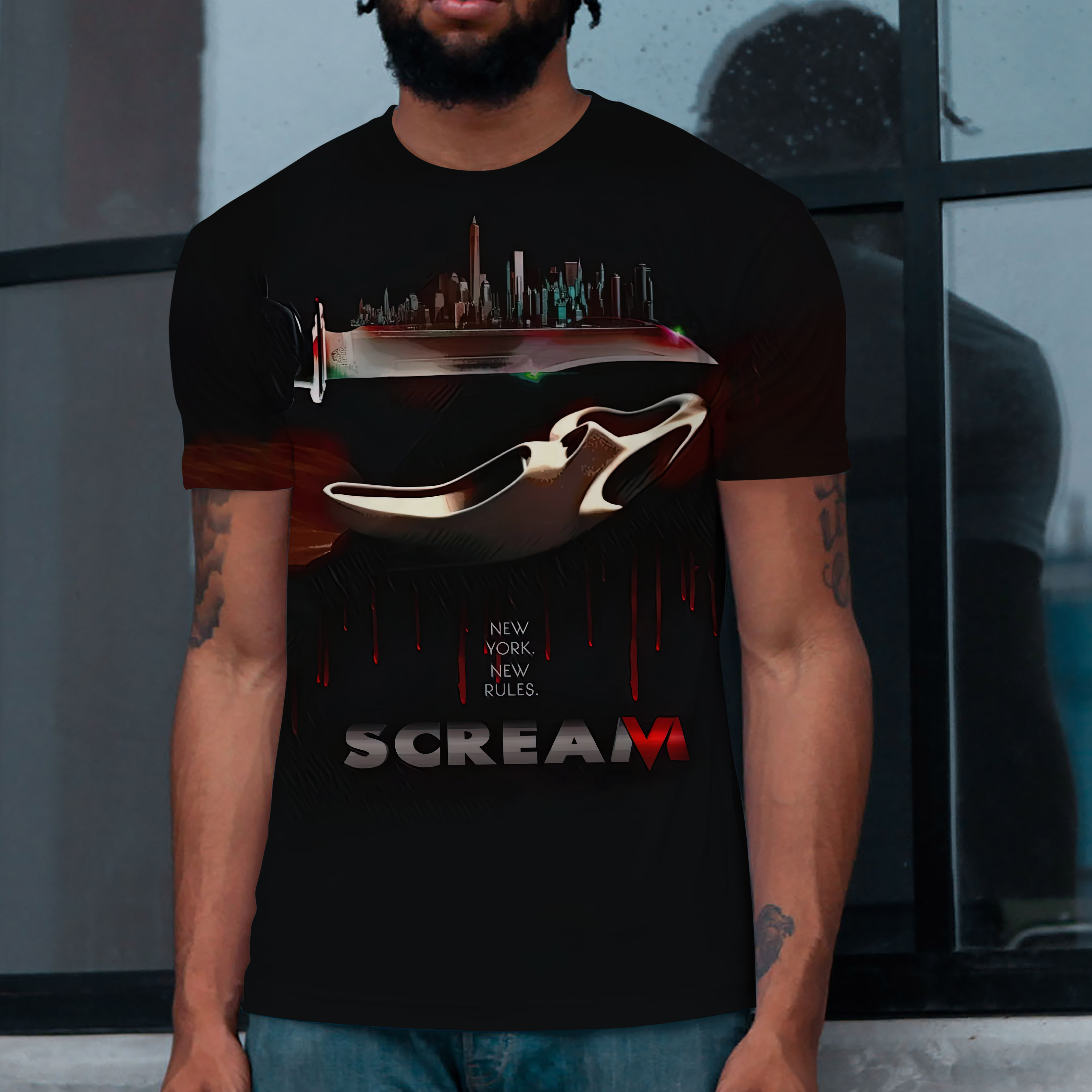 Scream 2023 NewYork New Rules T Shirt 3D All Over Print