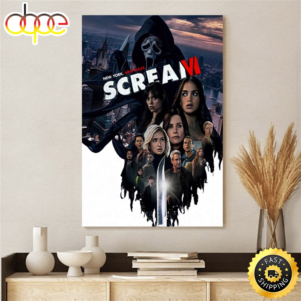 Scream VI 2023 Movie Poster Canvas 1.7