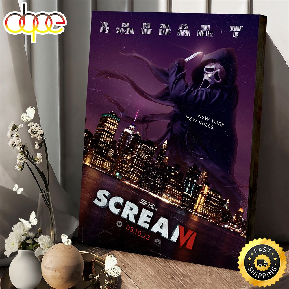 Scream VI 2023 New York New Rules Poster Canvas