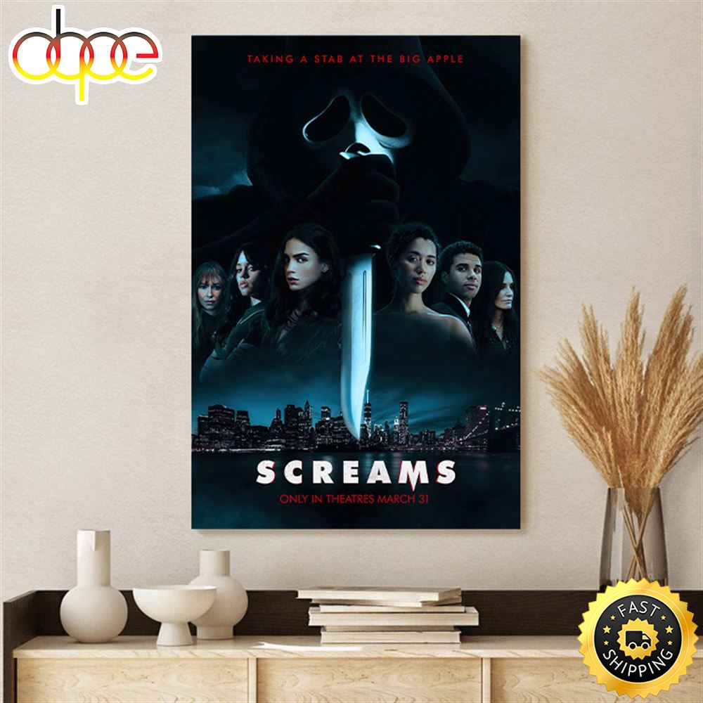 Scream VI 2023 Taking A Stab At The Big Apple Poster Canvas