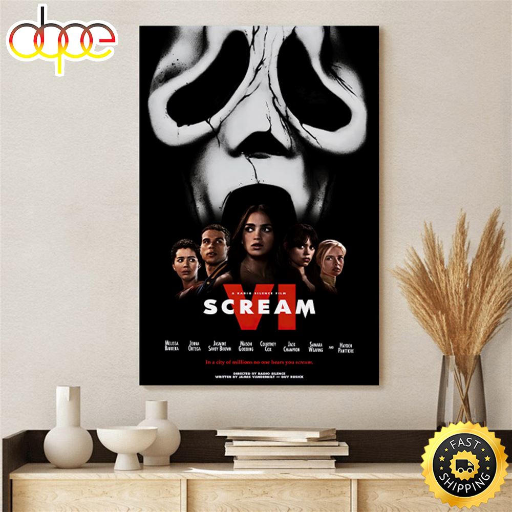 Scream VI A Radio Silince Film Poster Canvas