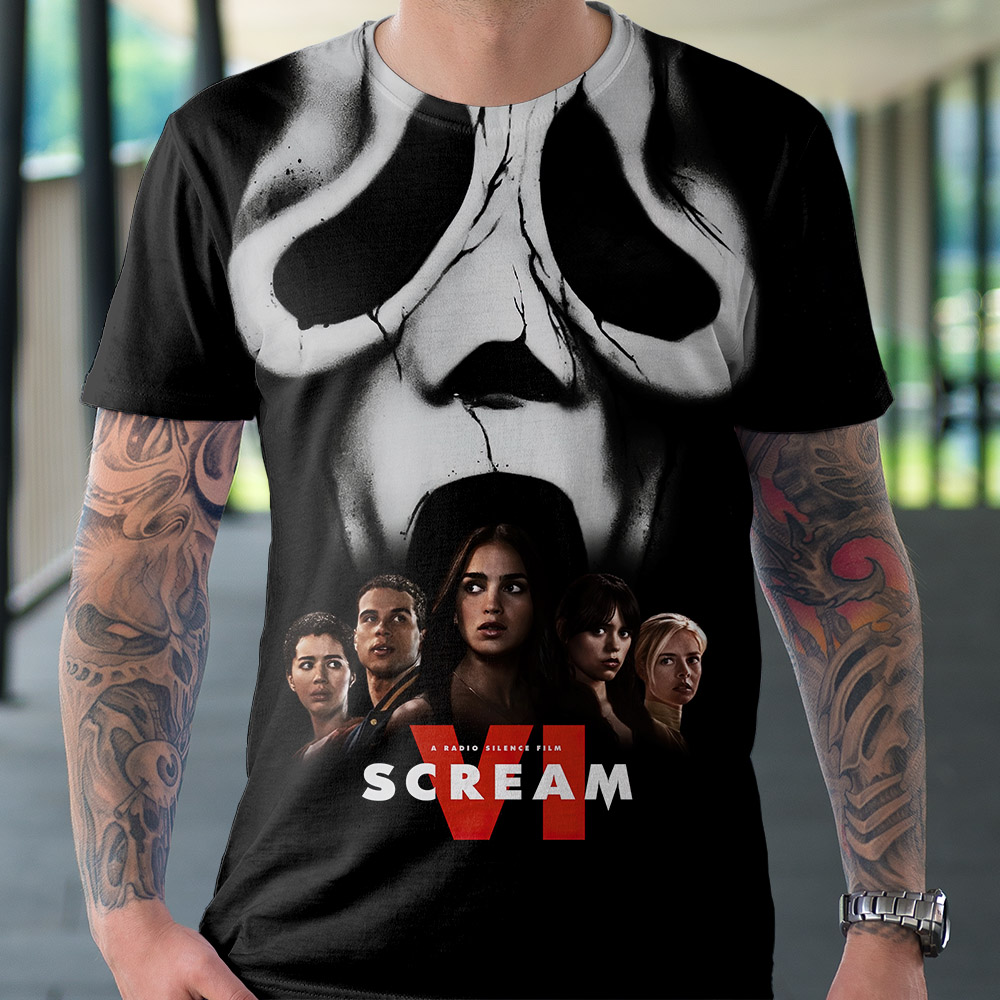 Scream VI A Radio Silince Film T Shirt 3D All Over Print