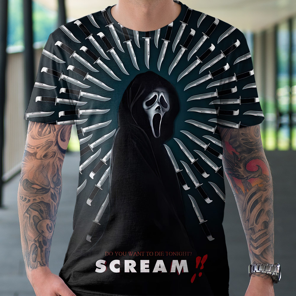 Scream VI Do You Want To Die Tonight T Shirt 3D All Over Print