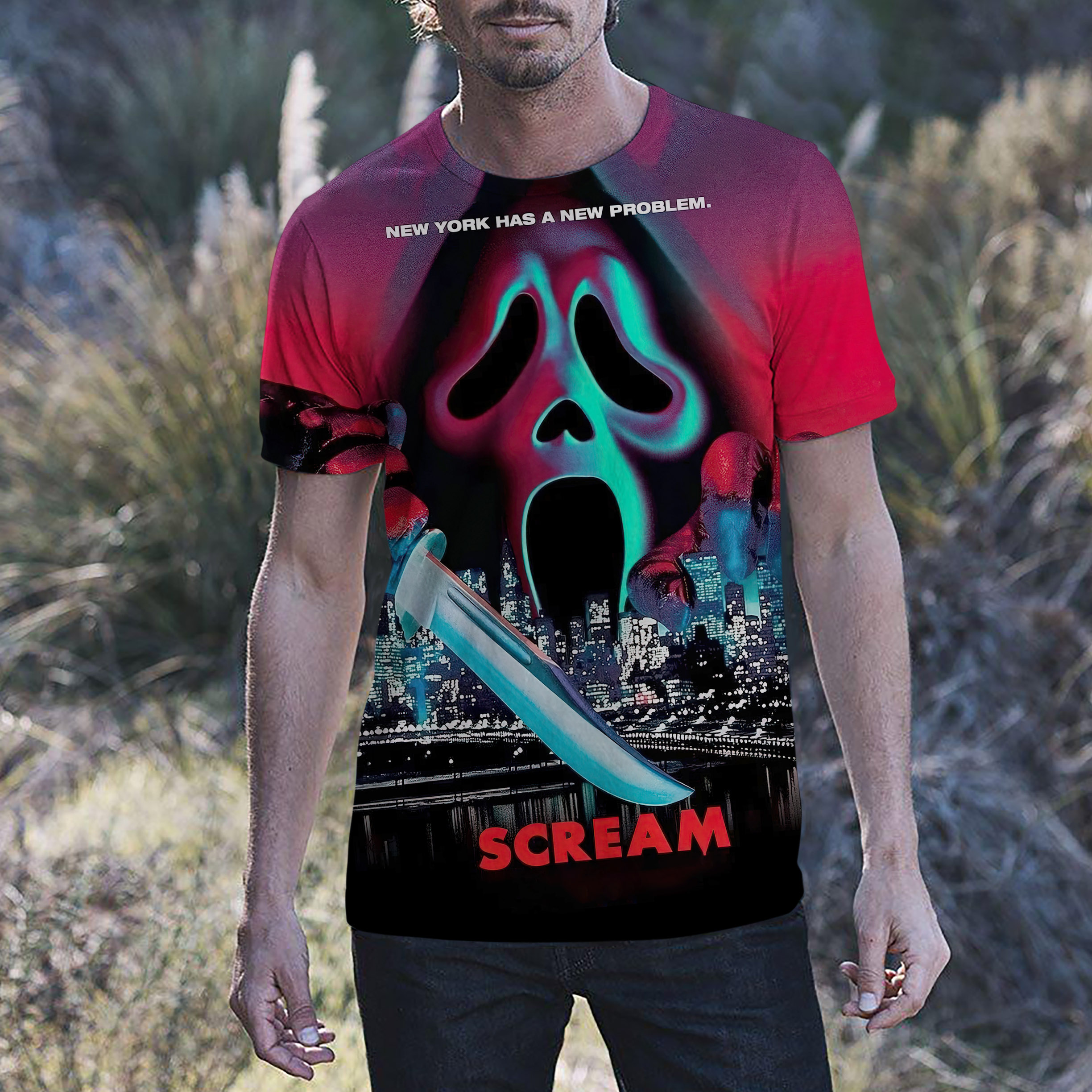 Scream VI Ghostface Takes Manhattan T Shirt 3D All Over Print