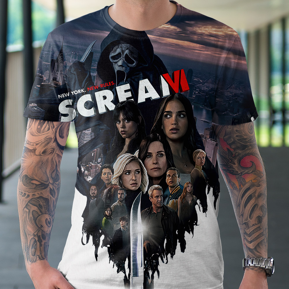 Grito 6 Filme Camisa Horror Filme T-shirt Vintage Scream 2023 Camisa Vamos  Assistir Filme Assistir