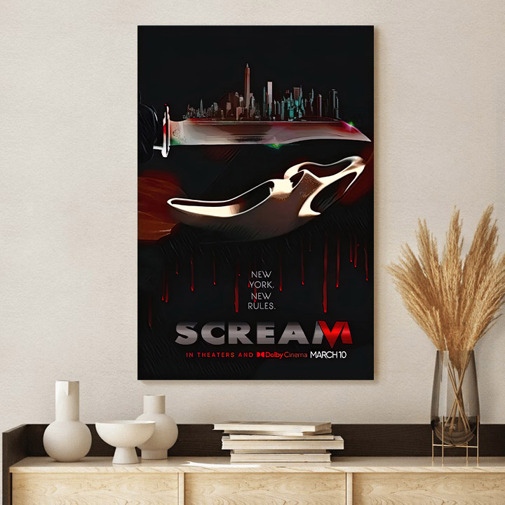 Scream VI New York New Rules 2023 Poster Canvas