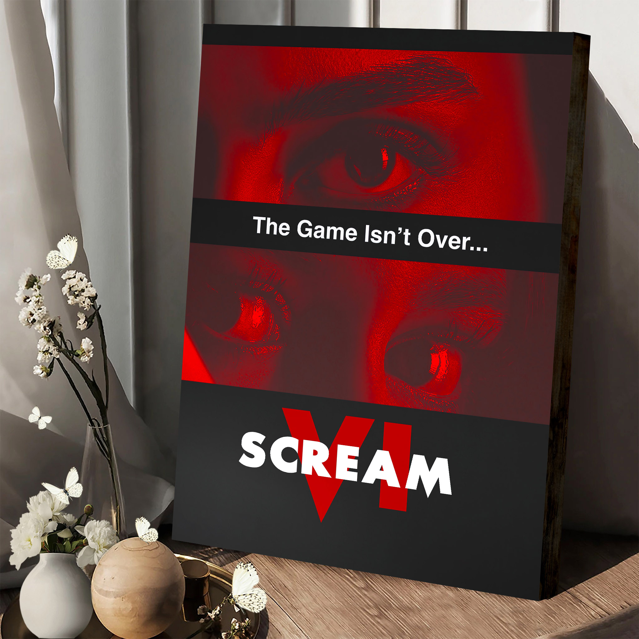 Scream VI The Game Isnt Over Poster Canvas 1.4