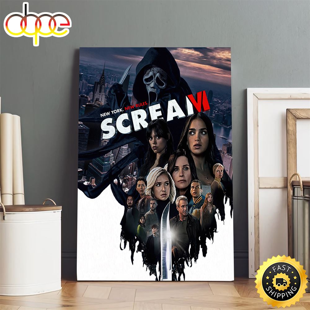 Scream VI 2023 Movie Poster Canvas Cjdzre