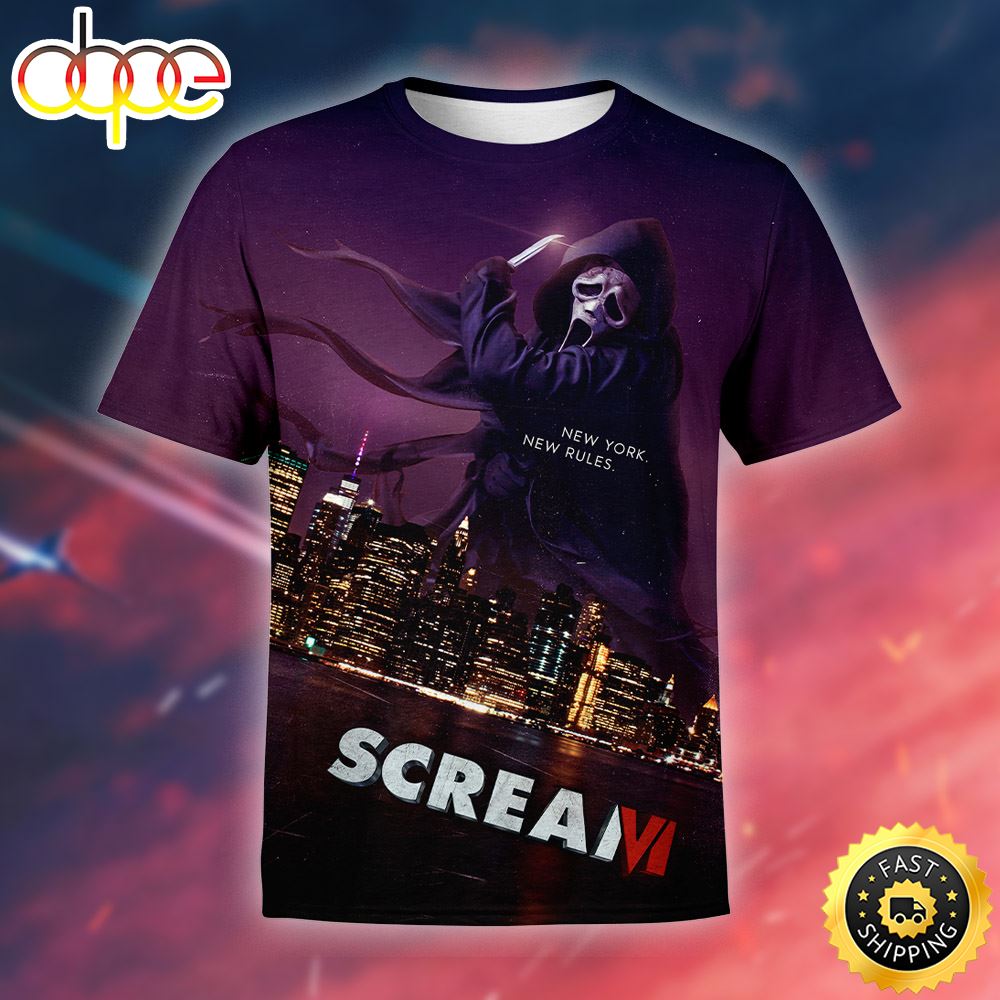Scream VI 2023 New York New Rules T Shirt 3D All Over Print Dldrpr