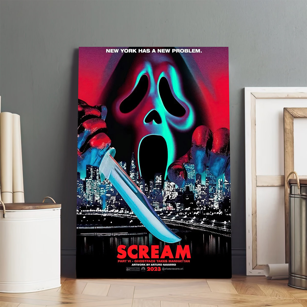 Scream VI Ghostface Takes Manhattan Poster Canvas Oopkzq