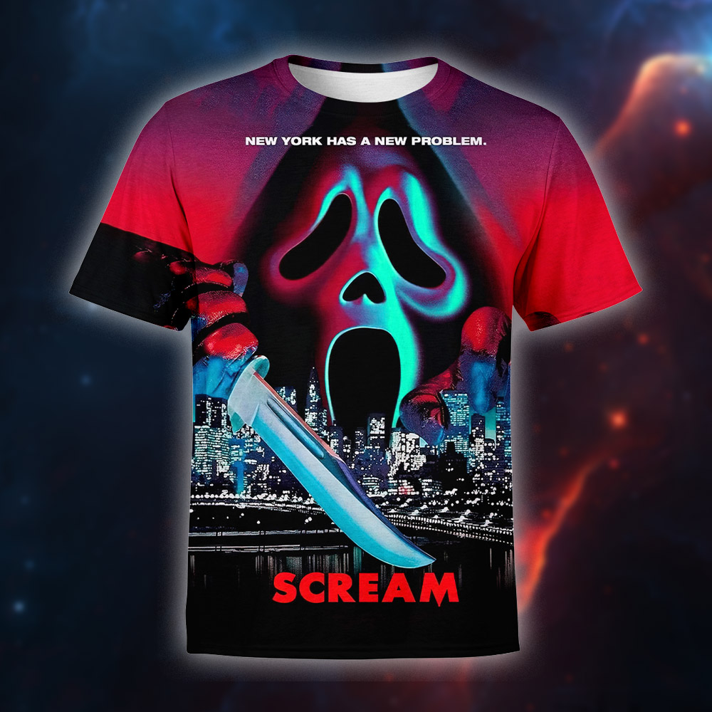 Scream VI Ghostface Takes Manhattan T Shirt 3D All Over Print Ik3k1w