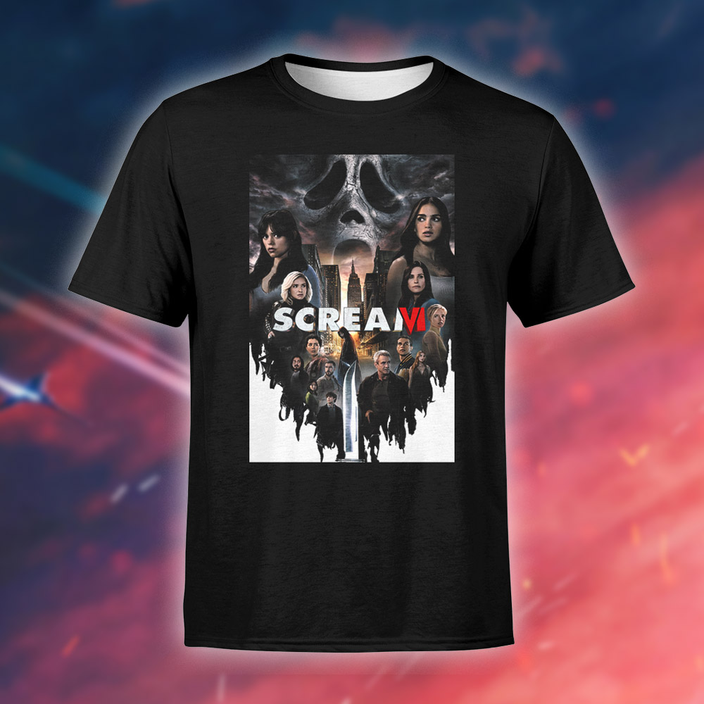 Scream VI Movie Poster Black T Shirt Nt2wqp