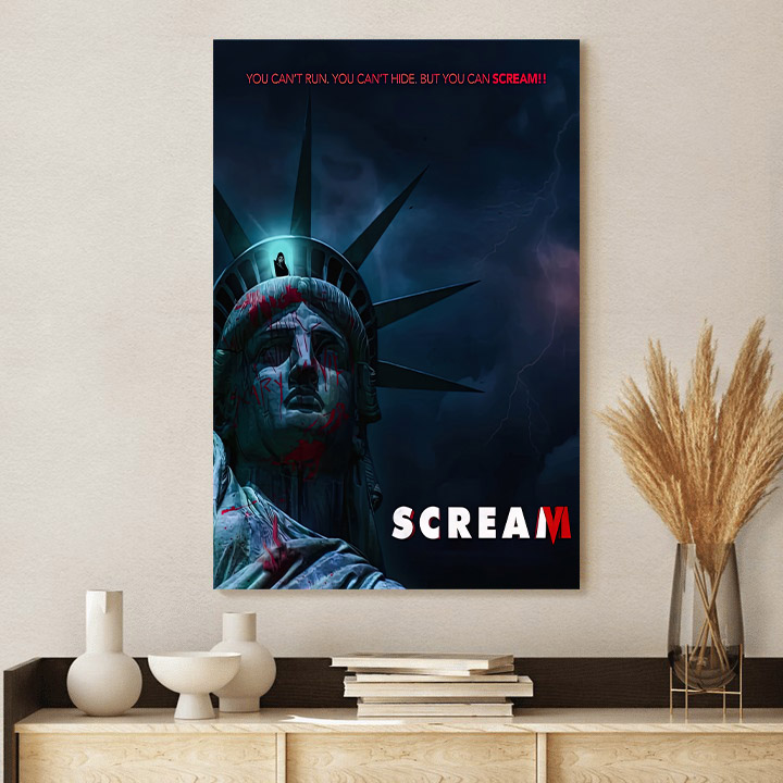 Scream VI You Can T Hide But You Can Scream Poster Canvas Hxkhtf
