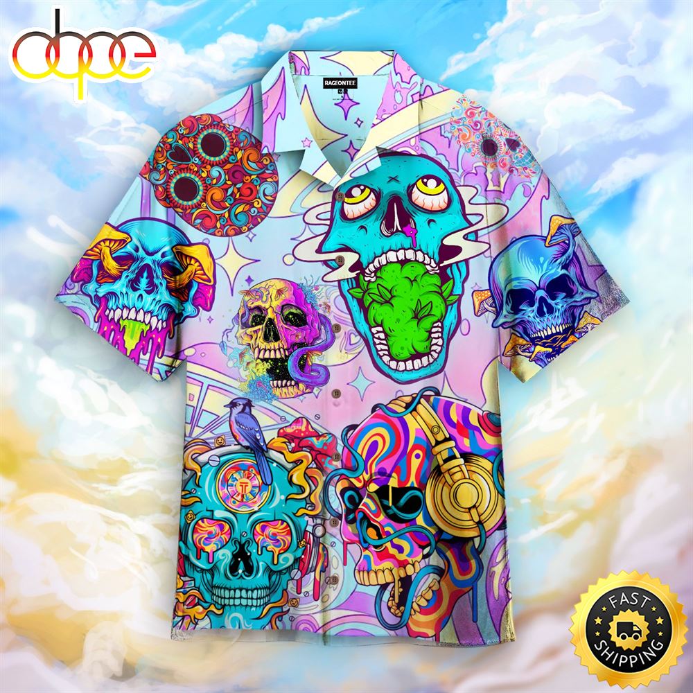 Skull Peace Life Color Limited Hippie Hawaiian Shirt Beachwear For Men Gifts For Young Adults 1 Rbndgb