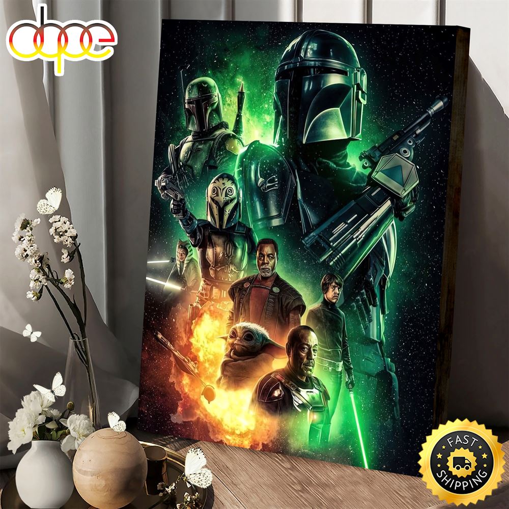 Star Wars The Madalorian Season 3 Poster Canvas