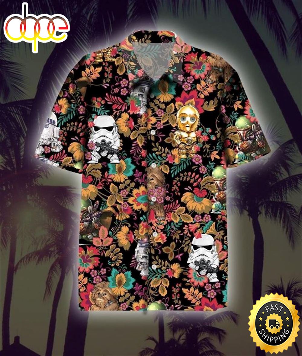 Star Wars Iv For Fan Movie Star Wars Hawaiian Shirt Emry15