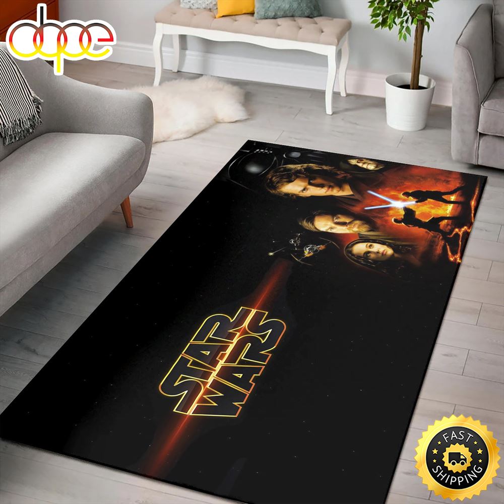 Star Wars Revenge Sith Gift For Fan Movie Star Wars Area Rug Carpet 