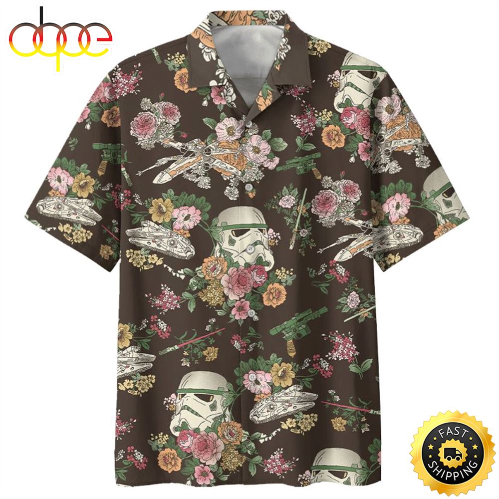 Star Wars Stormtrooper Flower Vintage For Fan Movie Star Wars Hawaiian Shirt Ny4jhs